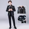 Traje pequeño para niño, vestido de presentador para niño, guapo modelo de actuación de piano de estilo británico, disfraz de desfile de pasarela