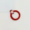 Llavero de Hebilla Redonda de Fresa Color Caramelo Accesorios de Joyería Hechos a Mano DIY Colgante para Mochila Teléfono Juguete