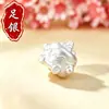 Plata Pura 999 Bolas de Transferencia 3D para Pastel de Pudín Accesorios de Abalorios DIY Pulsera Collar Joyería Estilo Postre Lindo