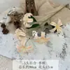 5 Cabezas de Lirio Dorado Flores Artificiales Arreglo de Escena de Flores Artificiales Flores de Lirio Hechas a Mano Decoración de Arreglo Floral para Bodas y Fiestas Boda