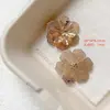 Cobre Recubierto de Oro Flor Calada Colección Oro y Plata Doble Capa Hoja Delgada DIY Accesorios para Joyería Hecha a Mano Colgante con Cuentas