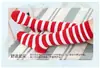 Meias Infantis Meias de Cosplay de Natal Meias Listradas em Preto e Branco Meias JK Estilo Japonês Acima do Joelho Meias Altas de Estudante