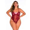 Fornecimento transfronteiriço Europa e Estados Unidos outono e inverno novo macacão feminino sexy sexy com costura de listras de renda XL-4XL