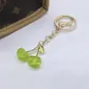 Llavero de Cereza de Moda Retro Europeo y Americano Más Vendido Transfronterizo con un Toque de Alta Gama, Accesorio Colgante de Fruta de Cereza para Bolsa