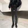 Jeans Preto Feminino 2022 Primavera Novo Estilo Elástico Cintura Alta Skinny Mais Fácil de Combinar Calça Lápis Perna Pequena Feminina