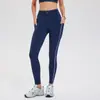 Pantalones de Nueve Puntos Amazon Transfronterizos Levanta Glúteos Cintura Ajustable para Correr Sensación de Segunda Piel Deportivos Pilates Elásticos Yoga Fitness Leggings para Mujer