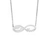 Creativo y Simple Más Vendido Acero Inoxidable Corte Personalizado Amor Infinito Perro Acero Inoxidable Collar Joyería Souvenir