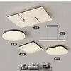 Luz principal de sala de estar minimalista italiana, lámpara de techo creativa de gran tamaño, 6 lámparas nuevas para proteger los ojos, combinación de paquete de iluminación para toda la casa, hierro