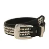 Novo Cinto de Strass Estilo Coreano e Japonês com Rebites Estilo Punk Europeu e Americano, Cinto Hip-Hop, Estilo Motociclista, Direto do Fabricante