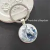 Llavero Colgante Redondo con Patrón de Caballo al Galope Venta Caliente Transfronteriza Llavero de Metal Colgante Pequeño Regalo