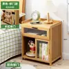 Mesita de Noche Simple Madera Maciza Pequeño Gabinete Almacenamiento Lujo Ligero Dormitorio Mesita de Noche Simple Estilo Nórdico Europeo Moderno Mini