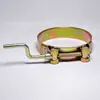 Conector de mangueira de água macio rosqueado à mão grampo rígido de fio de aço duplo grampo de aço operado por manivela grampo de fixação fixa grampo de aperto forte tubo