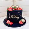 Topper Acrílico para Pastel de Feliz Cumpleaños Hecho a Mano con Letras en Inglés, Descuento por Volumen para Fiestas