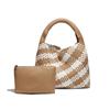 Bolso Tejido Hecho a Mano Bolso de Hombro Casual Portátil de Moda para Mujer Estilo Coreano Gran Capacidad Bolso de Axila Venta Directa de Fábrica