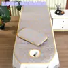 Esterilla Refrigerante para Salón de Belleza, Engrosada y Transpirable, Esterilla de Ratán de Seda de Hielo para Masaje, Baño de Pies y Limpieza de Oídos
