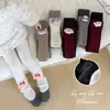 Nuevos Pantalones Térmicos de Invierno para Niñas Forrados de Polar Pantalones de Calceta Gruesos Infantiles Parcheados de Dibujos Animados Pantalones Largos Ajustados para Niñas