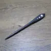 Grampo de Cabelo Esculpido em Sândalo Vermelho Retrô, Grampo Simples de Pérola, Acessório de Cabelo Estilo Antigo Hanfu para Mulheres, Grampo de Madeira de Alta Qualidade