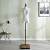Suporte de Exibição de Modelo para Vestidos de Noiva e Adereços de Roupa, Manequim de Meio Corpo para Roupas Femininas, Cabide de Manequim em Forma Humana