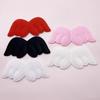 Alas de ángel de peluche DIY funda de teléfono móvil simulación caja de papelería manos y pies de niños accesorios de almohadilla de tinta material de decoración de dibujos animados