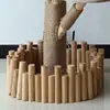Árbol para gatos resistente al desgaste antiadherente para pelo tronco de madera maciza tronco de árbol muerto casa grande para gatos árbol rascador de celebridad de internet plataforma de salto para mascotas integrada