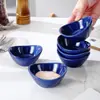 Molheiras de Cerâmica Personalizadas para Amazon Transfronteiriças, Molheiras Criativas em Formato de Lingote, Pratos Redondos para Petiscos e Hot Pot, Pratos Quadrados para Condimentos