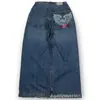 Celebridade da Internet Transfronteiriça Tendência Harajuku Hip-Hop Retrô Caveira Streetwear Jeans Jnco Y2K Jeans Masculino