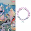 Diseño Original Pulsera de Cristal Natural Pulsera de Perlas de Sirena Pulsera de Cristal Rosa Combinación Múltiple Joyería Highlanbao Joyería