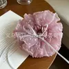 Al por mayor en stock scrunchie de gasa con lunares y cinta larga, coletero dulce de nicho, diadema, anillo para el pelo