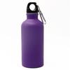 Botella de boca pequeña de acero inoxidable 304 de una sola capa directa de fábrica con hebilla para montañismo, botella de agua deportiva para exteriores de acero inoxidable, bote para montañismo
