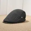 Boina vintage estilo old money para outono e inverno para mulheres, boina de veludo cotelê estilo japonês e britânico, boina moderna