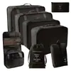 Bolsa de Almacenamiento para Viaje de Negocios de Siete Piezas, Bolsa para Organizar y Empacar Ropa, Maleta de Viaje, Bolsa para Ropa Íntima y Cosméticos