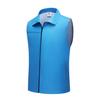 Camisa de impressão para publicidade de fábrica em grupo - atividade voluntária, camada única, espessura média, com furos, zíper lateral refletivo azul, colete