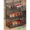 Estante Exhibidor de Cigarrillos Supermercado Tienda de Conveniencia Mostrador de Caja Estante para Cajetillas de Cigarrillos Estante de Almacenamiento Multicapa Estante para Colocar Porta Cigarrillos