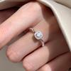 Flash Sugar Ring Moda Feminina Design Simples Luz Luxo High-end Estilo Ocidental Mão Jóias Moda Distintivo Anel de Dedo Indicador