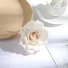 Cabeça de flor rosa diamante com borda ondulada artificial de 10cm para comércio exterior, bolas de flores transfronteiriças, materiais florais, arranjos florais, flores artificiais de casamento