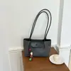 Bolsa de Axila Casual de Grande Capacidade Feminina 2026 Nova Moda Simples Bolsa de Ombro Bolsa Tote Diária para Trabalho e Deslocamento