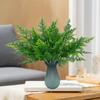 Plantas Verdes Artificiales de Alta Calidad para Decoración de Bodas, Flores de Plástico Verdes Estilo Bosque, Adornos para Sala de Estar, Diseño de Fondo, Flores Falsas y Hojas de Gerbera