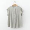 Camisa japonesa de manga corta con cuello alto, de algodón de doble capa, suave y encerada, sin mangas, con dobladillo y agradable para la piel, 2025