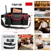 Bar Restaurante KTV mesero trabajo bolsa de cintura limpiador impermeable tela de vaca bolsa de almacenamiento para personal LOGO gratis