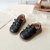 Zapatos de Cuero para Actuación de Niña 2026 Primavera Nuevos Estilo Coreano Zapatos de Princesa con Suela Suave para Niñas Zapatos Planos de Moda Infantil