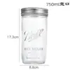 Frasco de Mason 16oz Frasco de Vidrio Mason Ensalada de Verduras Mermelada Frasco Sellado Frasco para Bebidas Frías Taza de Mason Exclusiva Transfronteriza