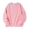 Sudadera de algodón estilo americano, cuello redondo, color sólido, peso pesado, 420g, corte holgado, prenda base gruesa, camiseta unisex
