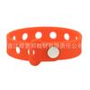 Pulsera de silicona con agujeros DIY transfronteriza, pulsera deportiva, pulsera de fiesta personalizada, pulsera fluorescente ajustable