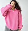 Suéter Casual de Lana de Cordero con Media Cremallera Sudadera Suéter para Deportes al Aire Libre Transfronterizo Europeo y Americano Aliexpress Comercio Exterior Ropa para Mujer