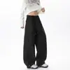 Pantalones cargo de paracaidista plisados multibolsillos estilo americano para hombre, nueva colección de otoño, diseño retro holgado, pantalones casuales de pierna ancha