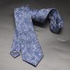 Corbata para Hombre Formal Negocios Atada a Mano 7cm Rojo Azul Marino Moderna Nueva Forma de Flor Accesorios Tienda de Trajes Boda Novio Fotografía