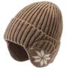 Chapéu Masculino Inverno Quente Tricotado Chapéu Inverno Ciclismo Forrado com Lã Proteção de Orelhas Chapéu de Lã Proteção de Orelhas Boné Juvenil Masculino