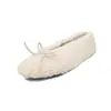 Zapatos Planos de Lana para Mujer Zapatos de Corte Bajo Individuales Otoño Invierno Nuevo Estilo Coreano Lazo Cómodos de Tacón Plano Zapatos de Piel para Mujer Individuales Súper