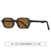 Óculos de Sol com Detalhes em Acetato Estilo Europeu e Americano para Homens e Mulheres, Óculos de Sol Quadrados da Moda e de Alta Qualidade com Proteção UV, Óculos de Sol Estilo Chanel