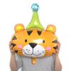 Globo de Animales de la Selva de Dibujos Animados Tigre León Jirafa Elefante Leopardo Globo de Papel de Aluminio Arreglo para Fiesta de Cumpleaños